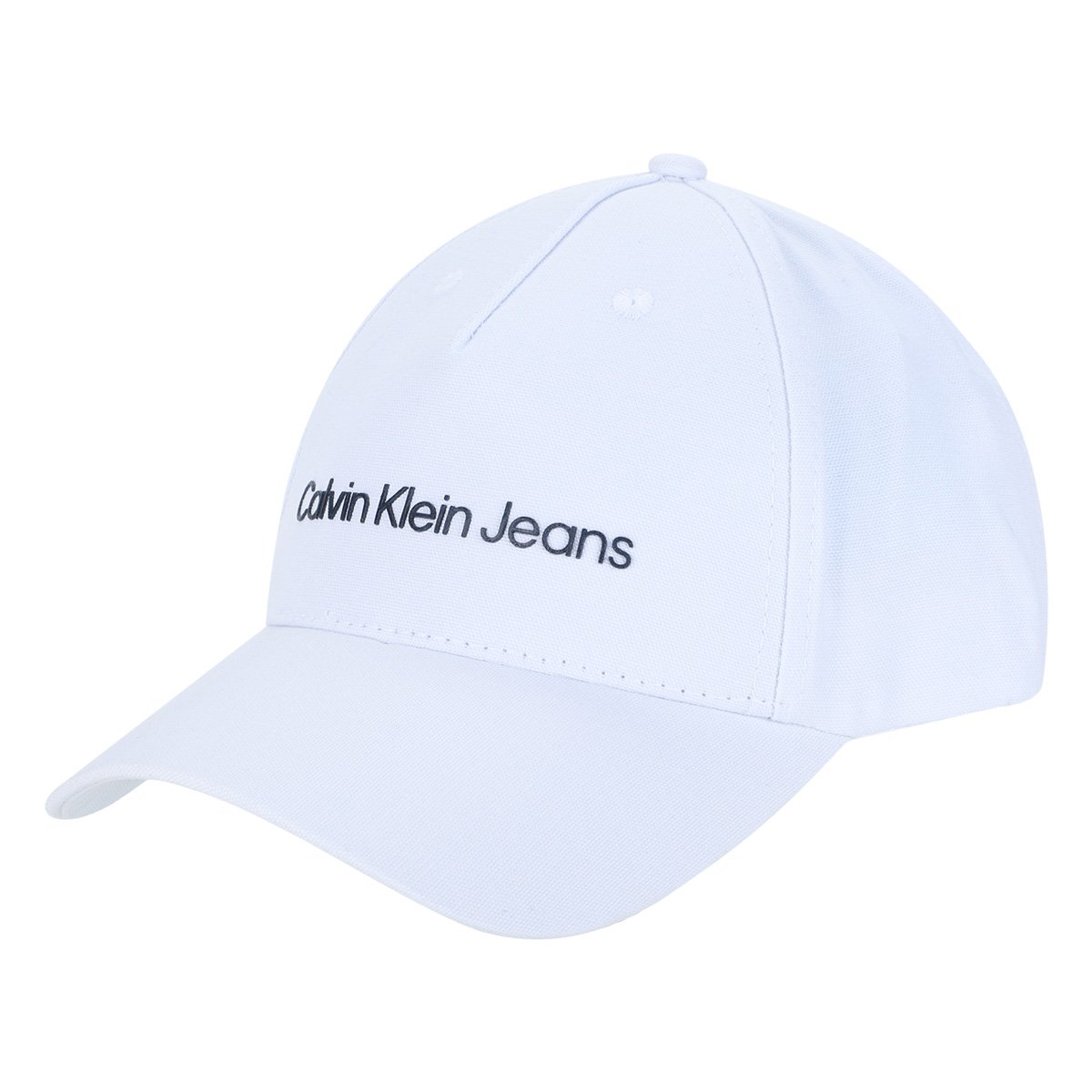 Boné Infantil Calvin Klein Aba Curva Sarja Logo Masculino - Branco |  Netshoes