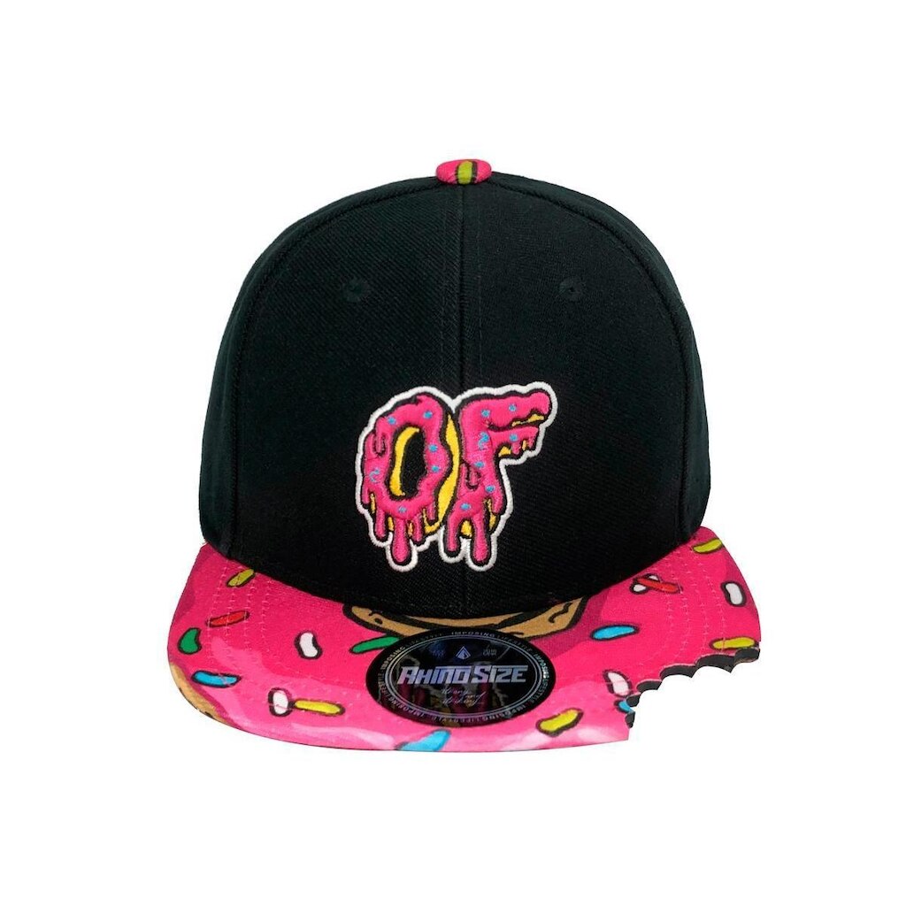 Boné Infantil Donuts Aba Reta Preto Skate Rhs-496 Rhino Size
