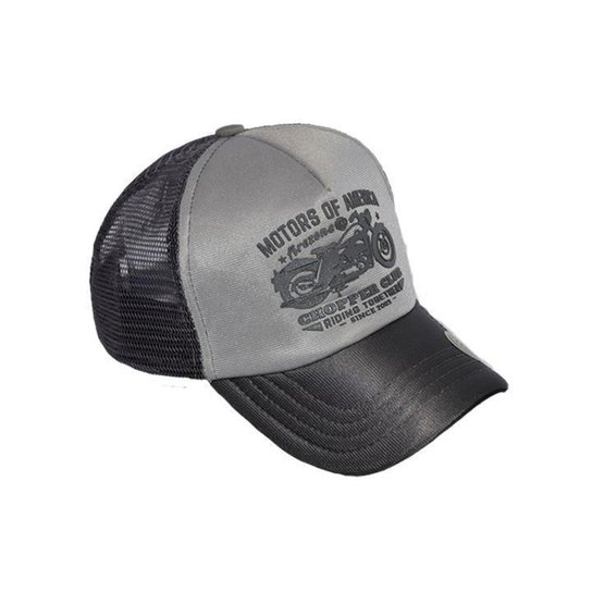Boné Infantil Trucker Silkado - Cinza