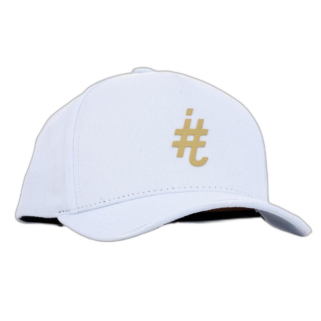 Boné itals Branco Brasão Golden Destroyed