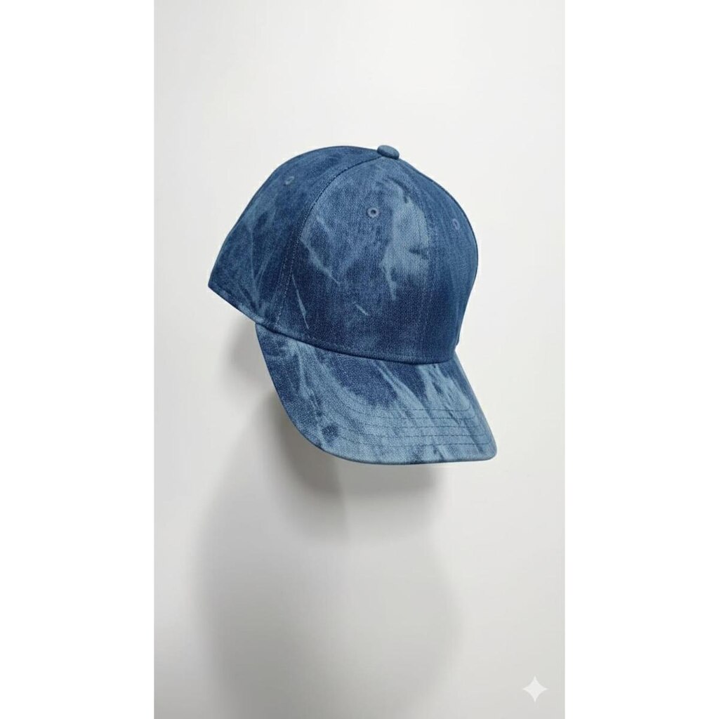 Boné Jeans Liso Básico Aba Curva Ajustável Algodão Unissex