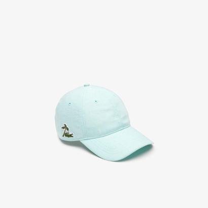 Bone Lacoste Aba Curva Masculino Azul Claro Branco Netshoes