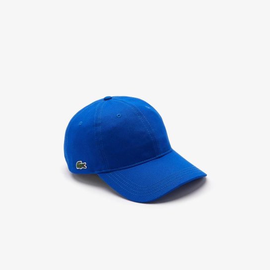 Boné Lacoste Com Tira Contrastante Masculino - Azul Royal Menor preço em Boné Lacoste Com Tira Contrastante Masculino - Azul Royal