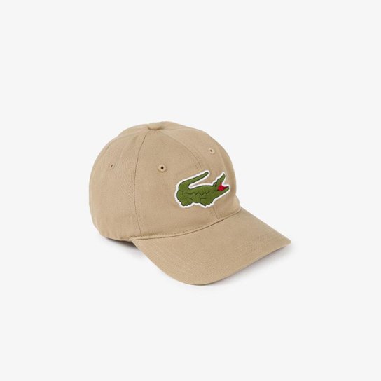 Boné Lacoste em Algodão com Logo Grande e Tira Contrastante - Bege é ruim? Boné Lacoste em Algodão com Logo Grande e Tira Contrastante - Bege é boa?