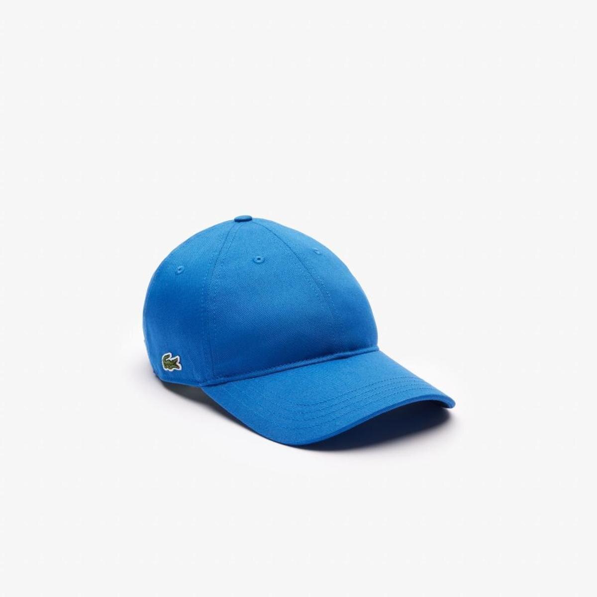 Boné Lacoste em Sarja de Algodão Orgânico - Azul | Netshoes