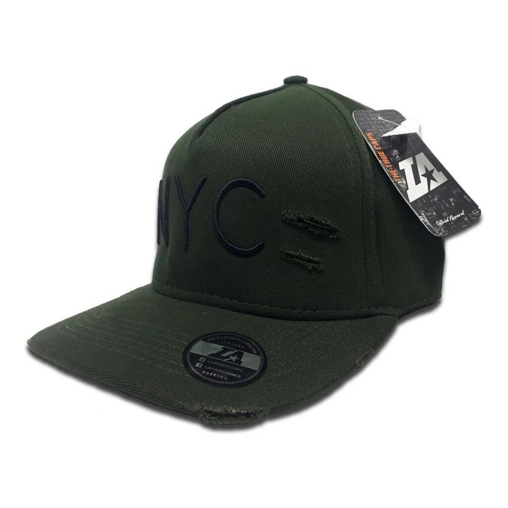 Boné Layners Aba Curva Nyc Strapback Ajustável Bordado