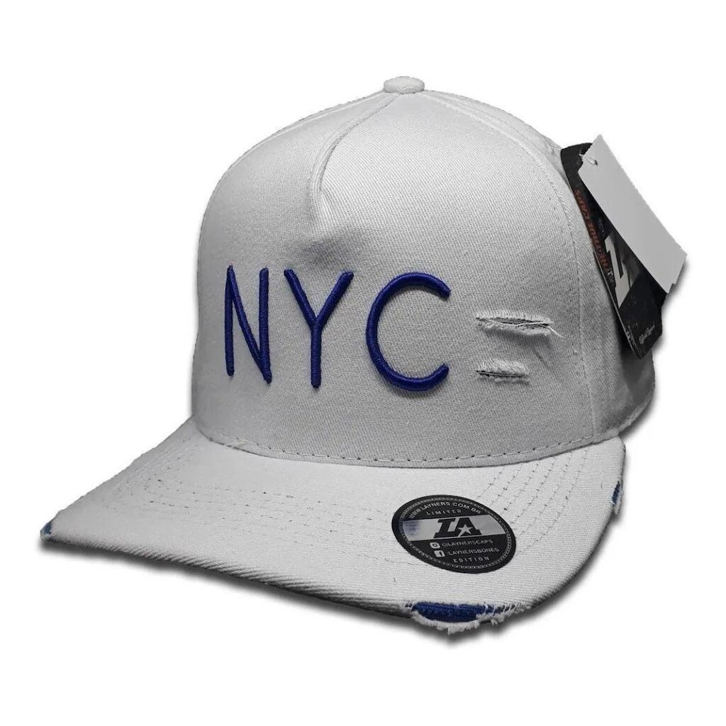 Boné Layners Nyc Aba Curva Bordado Ajustável Strapback