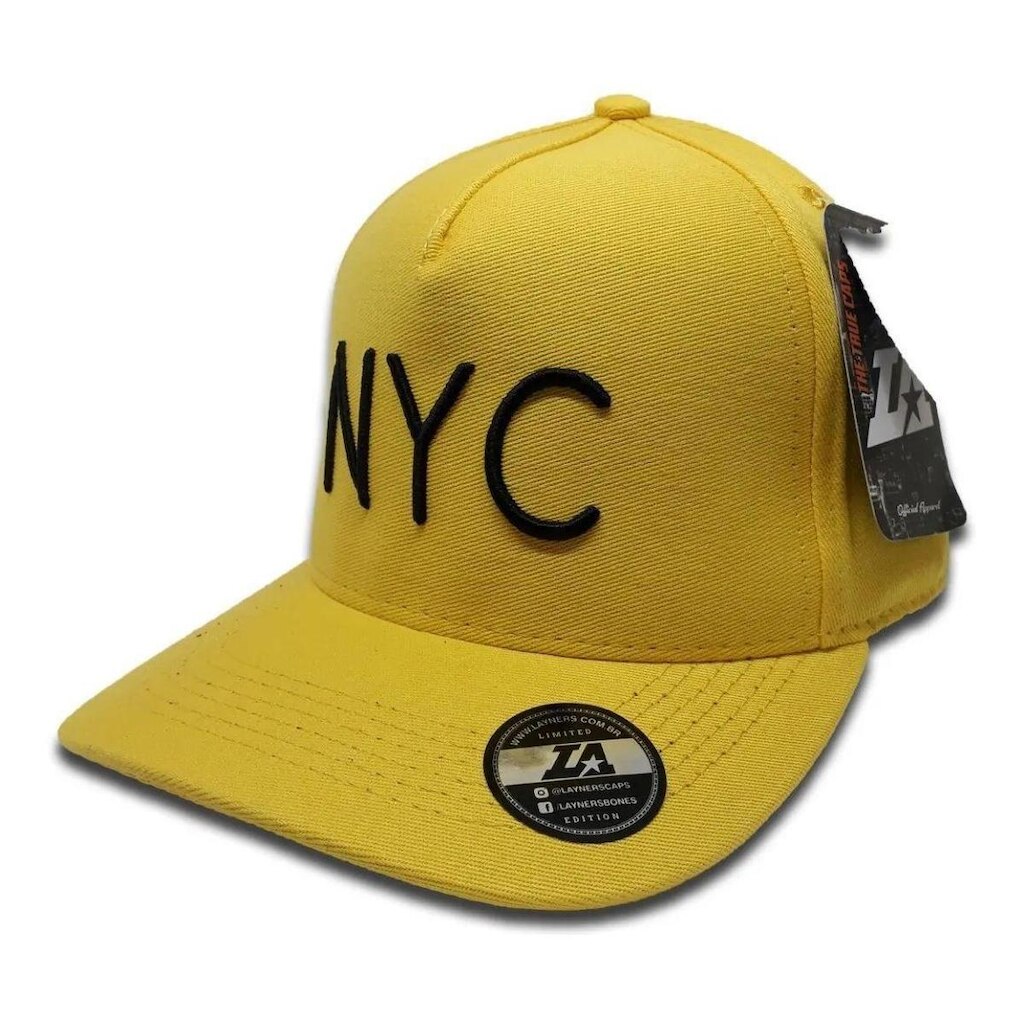 Boné Layners Nyc Aba Curva Strapback Ajustável Bordado