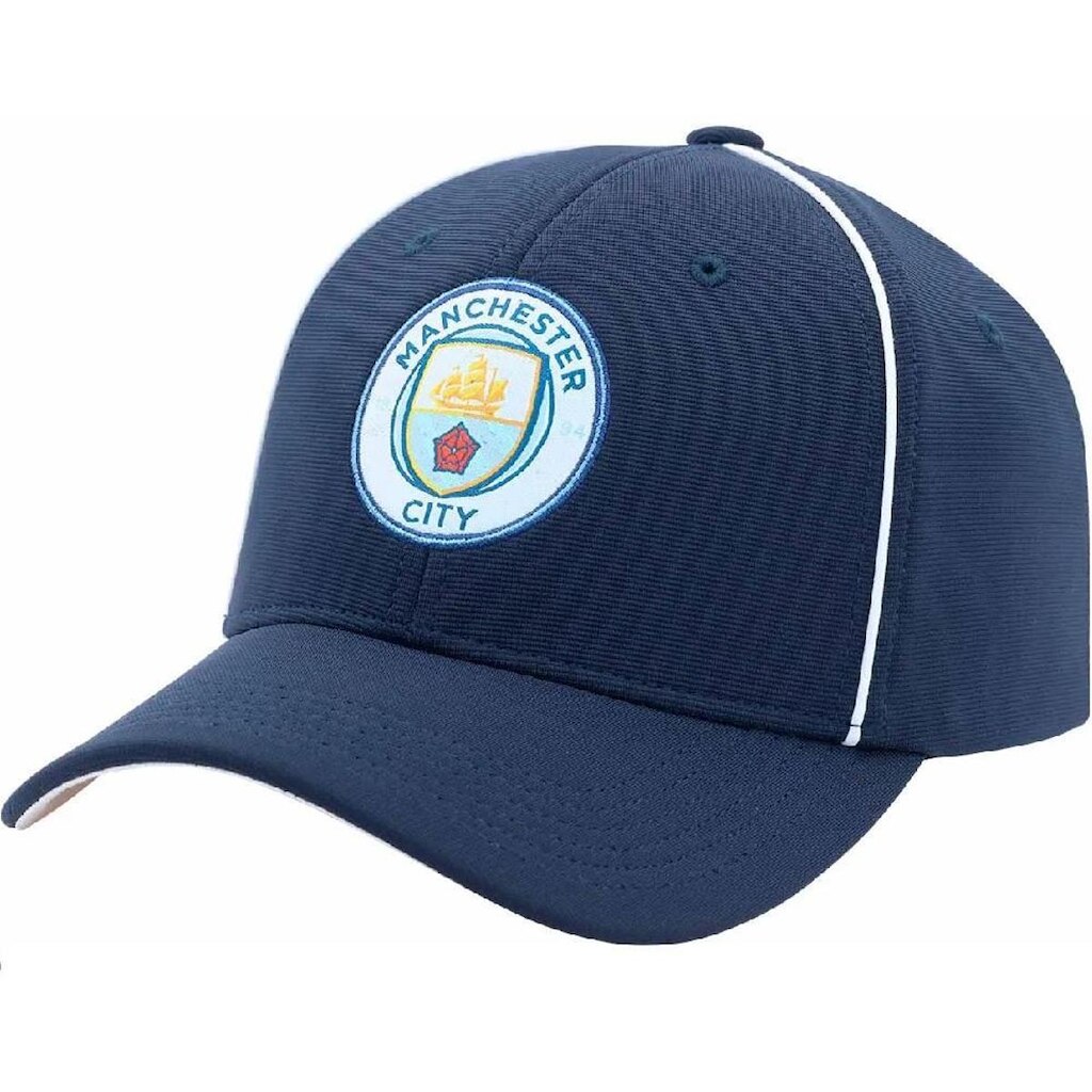Boné Manchester City Aba Curva SuperCap Bordado frontal - Azul
