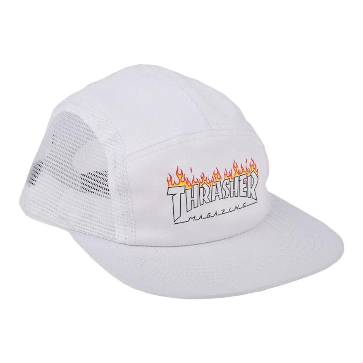 Boné Thrasher Schorched Outline Five Panel Branco - Rock City Boné Thrasher Schorched Outline Five Panel Branco - Rock City