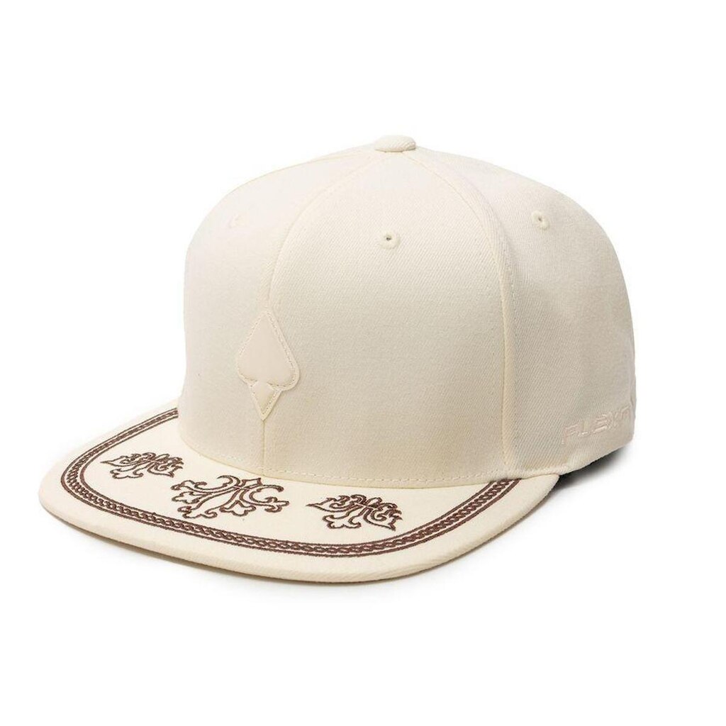 Boné MCD Blazon Fitão Aba Reta Flexfit Off White