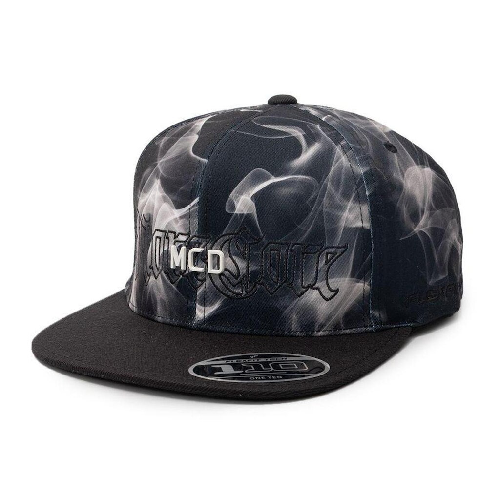 Boné MCD Smoke Fitão Aba Reta Flexfit Preto
