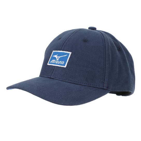 Boné Mizuno Aba Curva Strapback Shadow - Azul Menor preço em Boné Mizuno Aba Curva Strapback Shadow - Azul