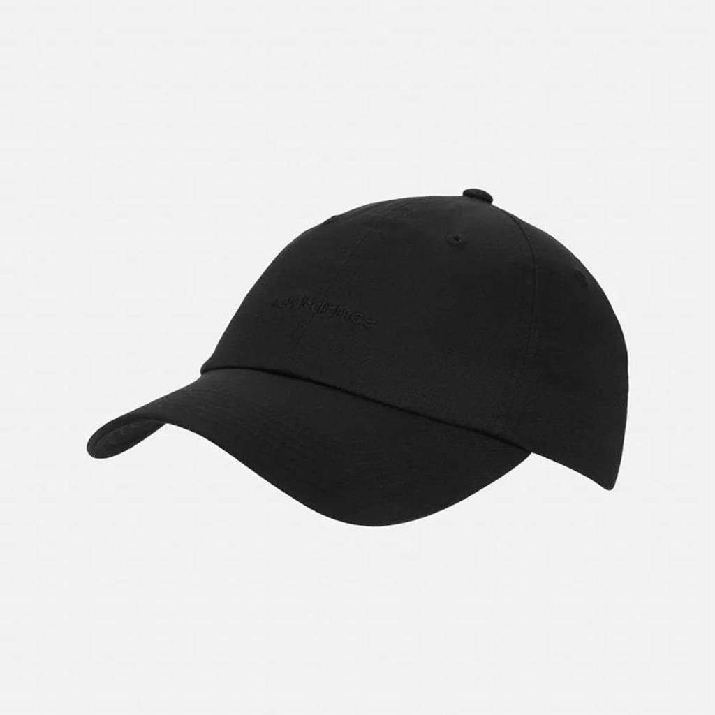Boné New Balance 6-Panel Lifestyle Flat Brim Preto