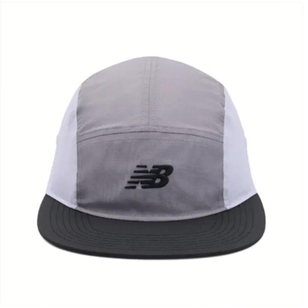 Boné New Balance Every Day Trainer 5 Panel Unissex Cinza e Preto
