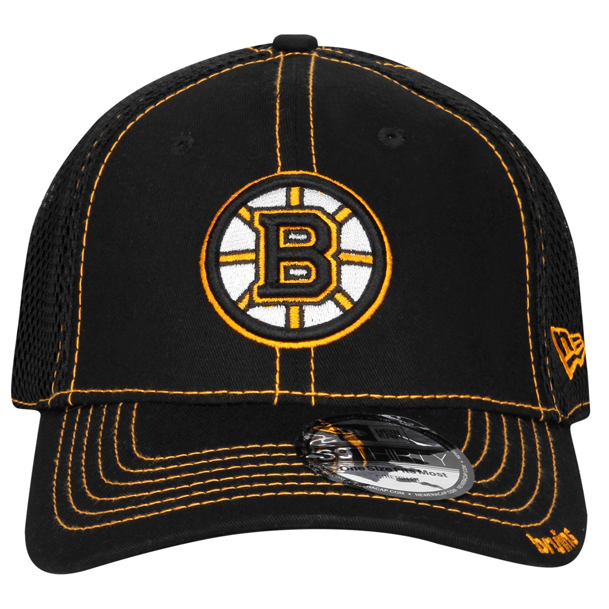 Boné New Era 3930 Boston Bruins - Preto 