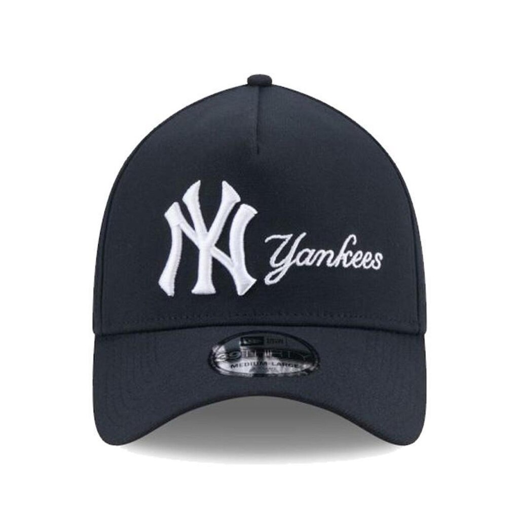 Boné New Era 3930AF MLB NY Yankees Double Logo Navy