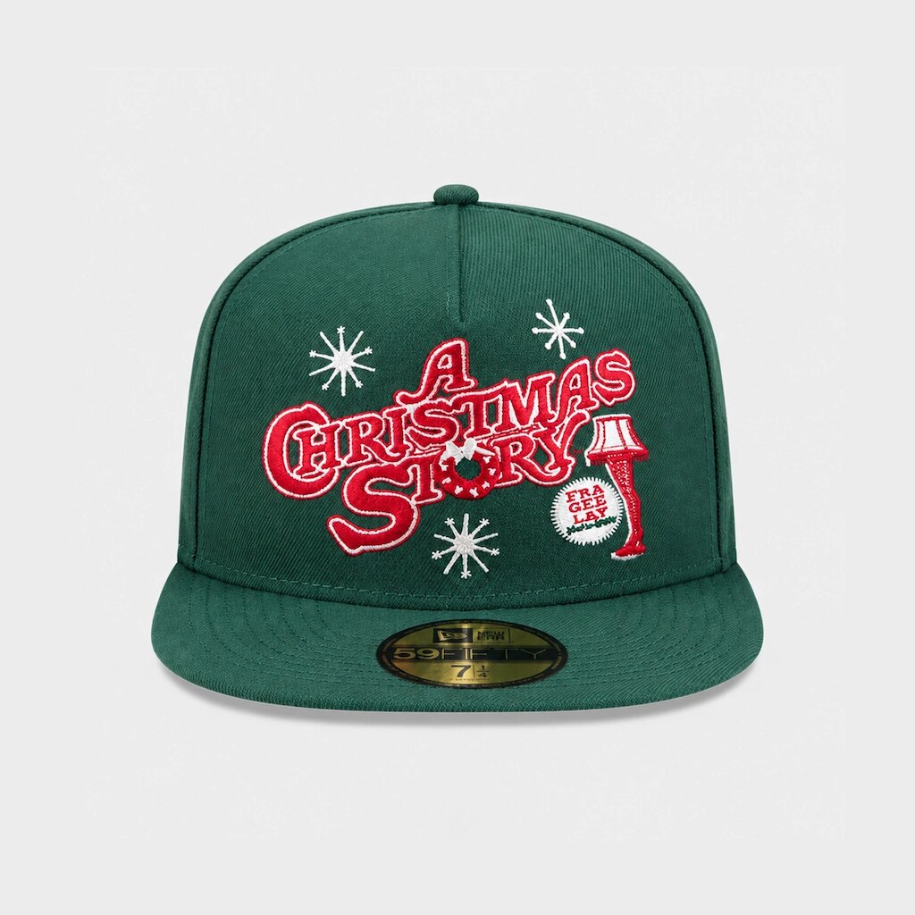 BONE NEW ERA 59FIFTY A-FRAME CHRISTMAS GENERIC LOGO NEW ERA VERDE