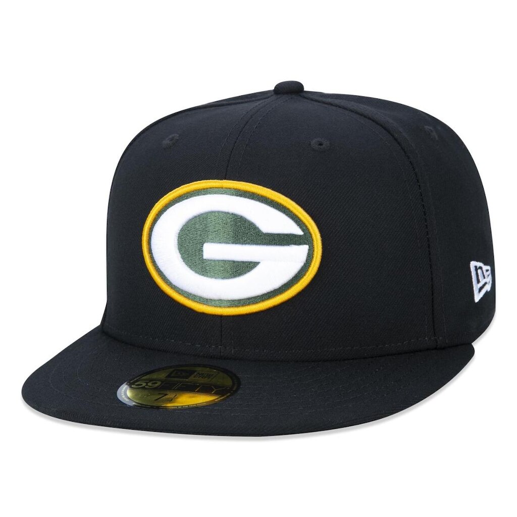 BONÉ NEW ERA 59FIFTY ABA RETA NFL GREEN BAY PACKERS FECHADO