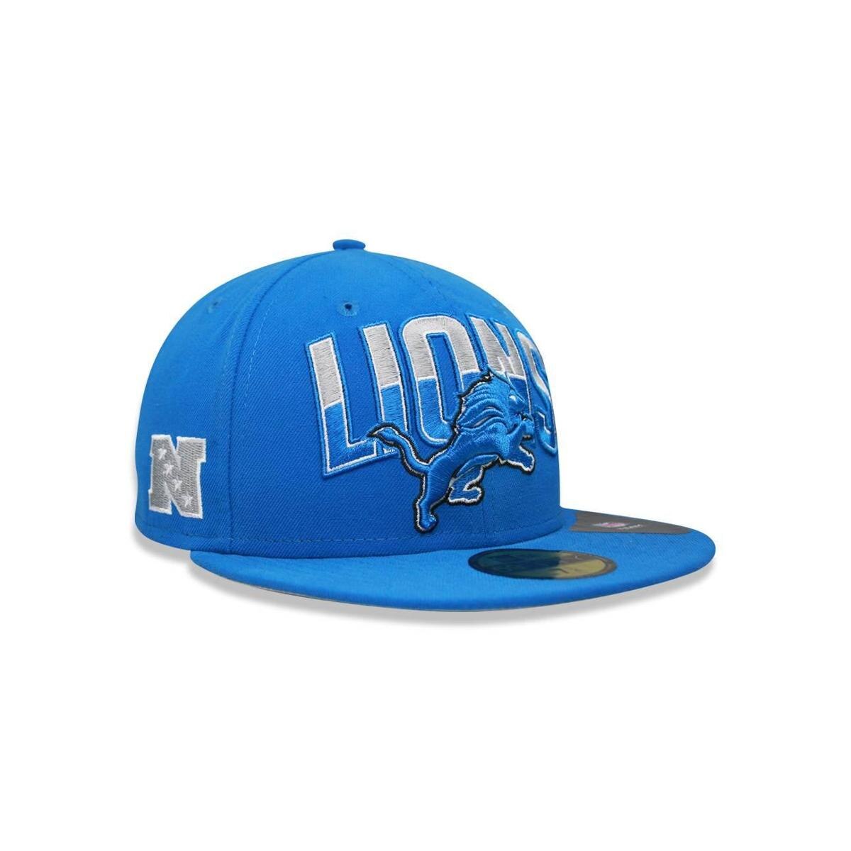 BONÉ NEW ERA 59FIFTY DETROIT LIONS NFL FECHADO - Azul | Netshoes