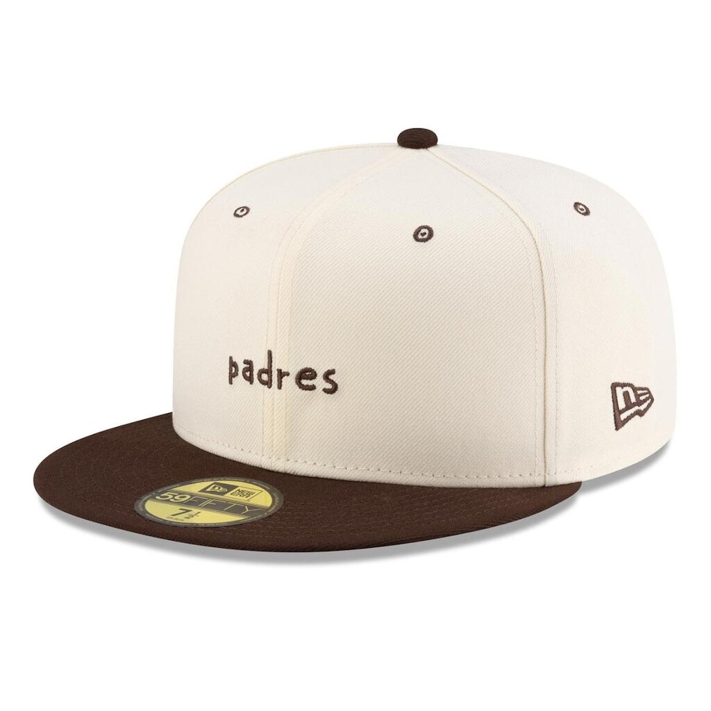 BONE NEW ERA 59FIFTY FITTED MICAH JOHNSON X SAN DIEGO PADRES SCRIPT MLB