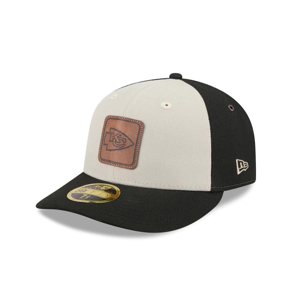 BONE NEW ERA 59FIFTY LOW PROFILE KANSAS CITY CHIEFS NFL PRETO