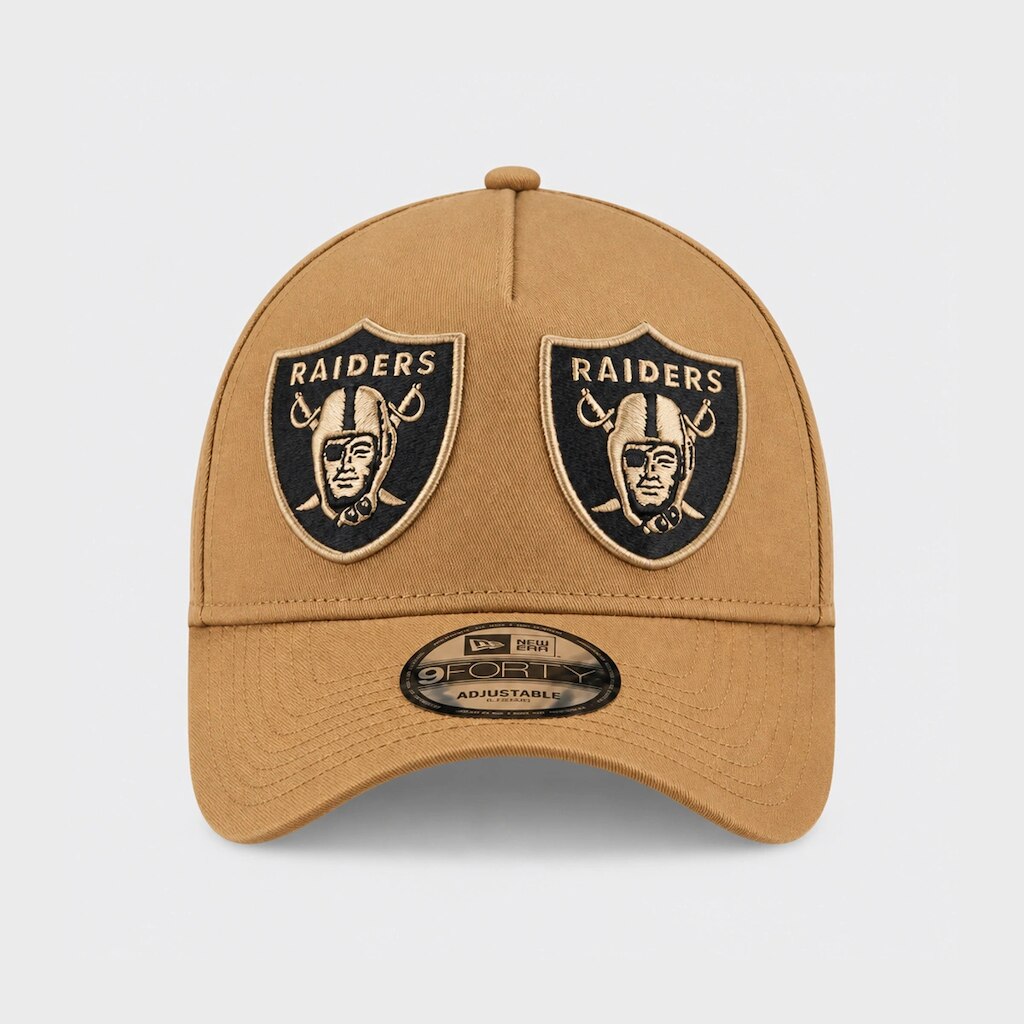 Boné New Era 940 A-Frame Las Vegas Raiders NFL Wheat Double Vision