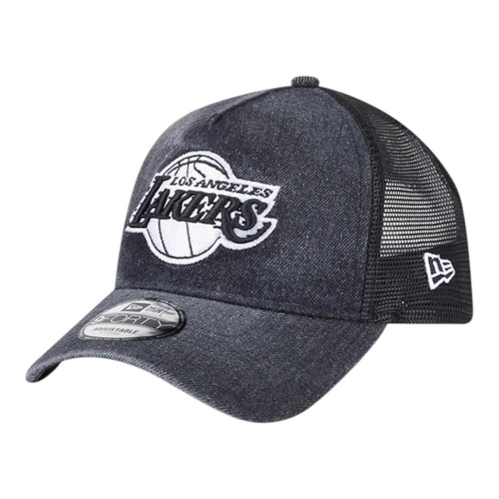 Boné New Era 940 A-Frame Los Angeles Lakers Trucker Preto