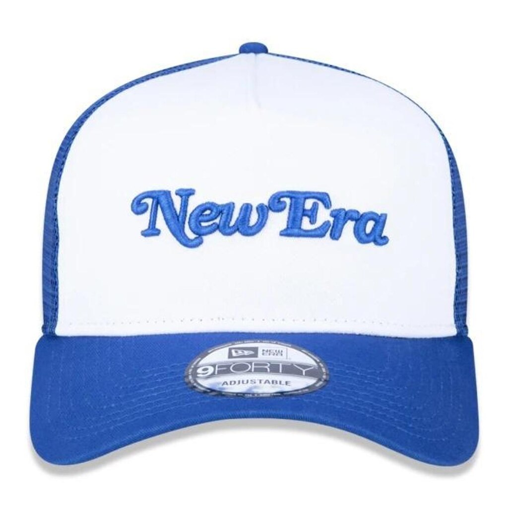 BONÉ NEW ERA 940 A-FRAME TRUCKER TRICK ME NEI21BON013 BRANCO AZUL