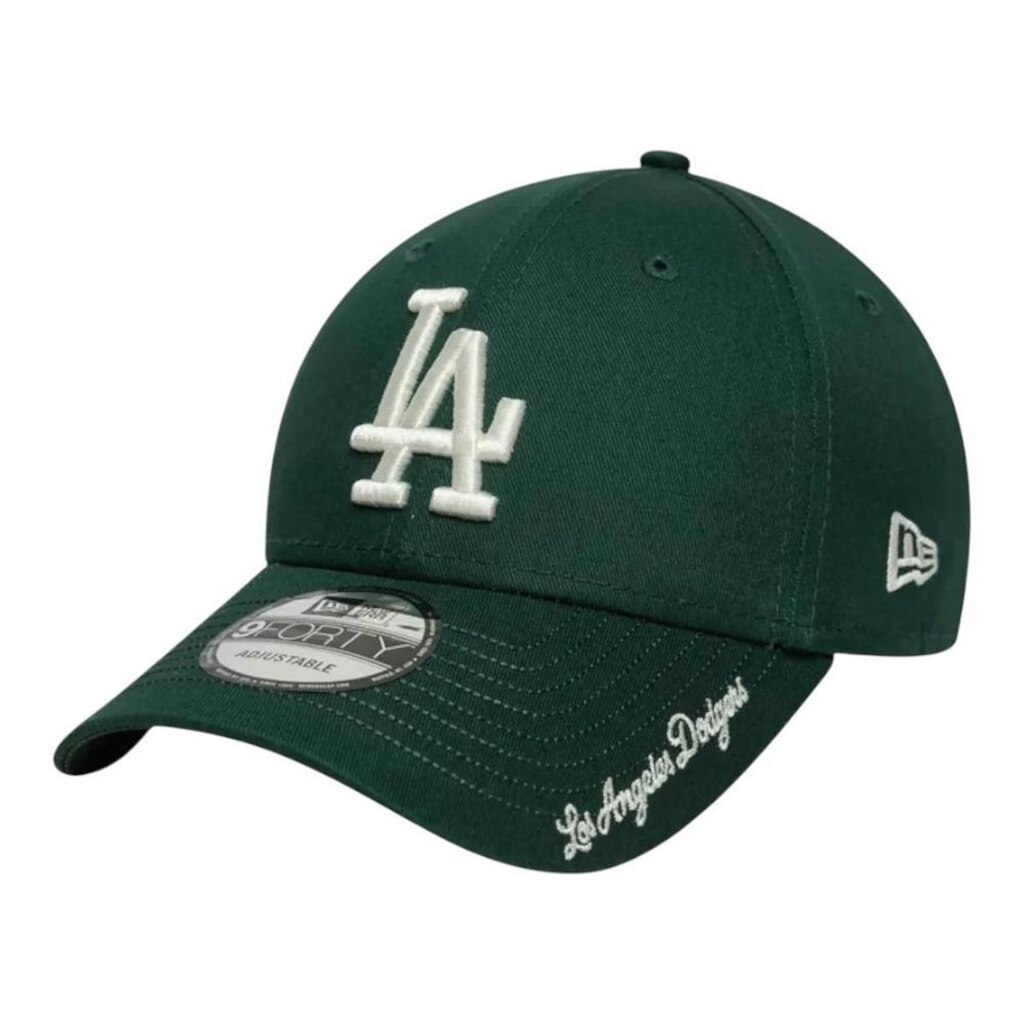 Boné New Era 940 Los Angeles Dodgers Visor Script Verde