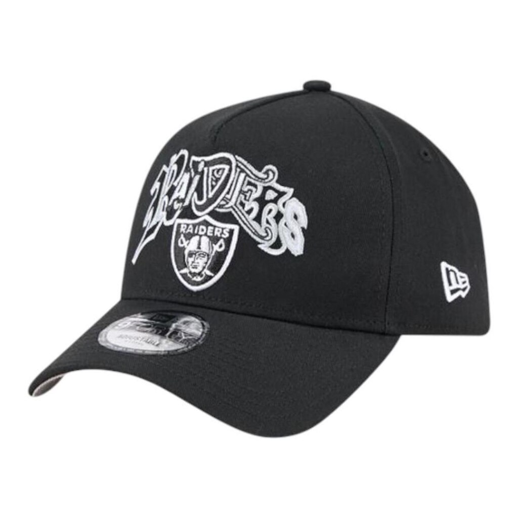 Boné New Era 940A-Frame Multi Letter Las Vegas Raiders Preto