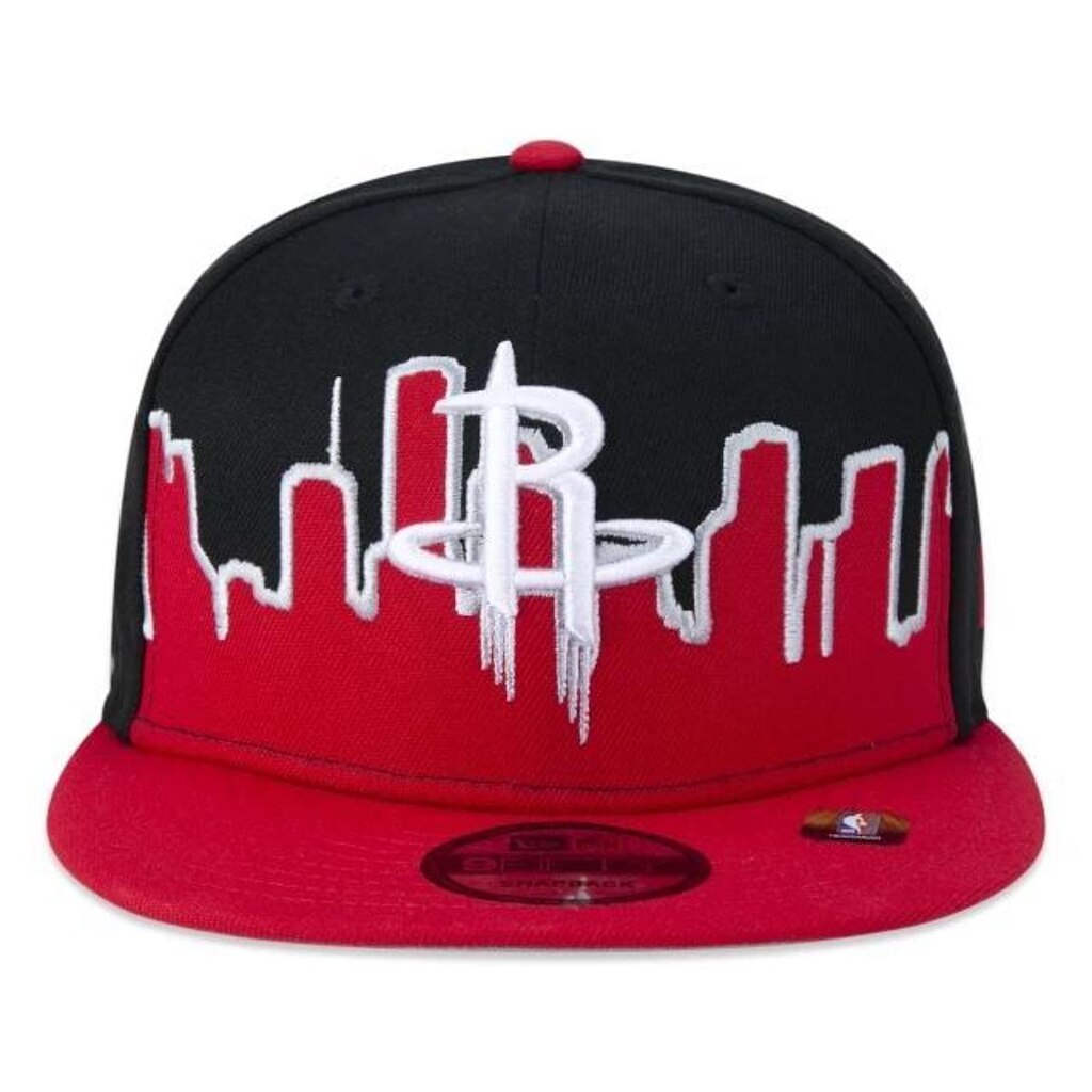 BONÉ NEW ERA 950 HOUSTON ROCKETS TIP-OFF PRETO VERMELHO