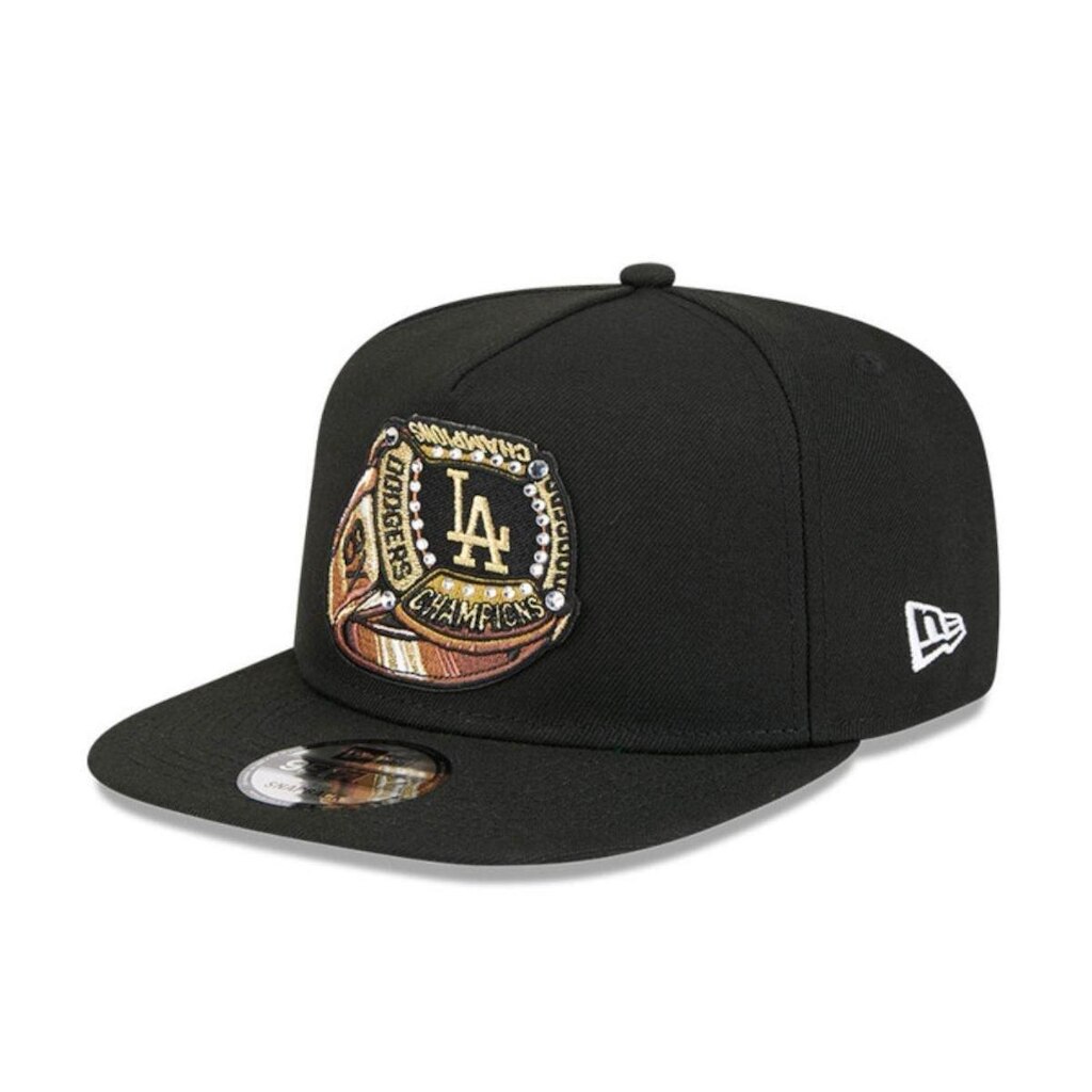 Bone New Era  9FIFTY A-Frame  Los Angeles Dodgers  Preto