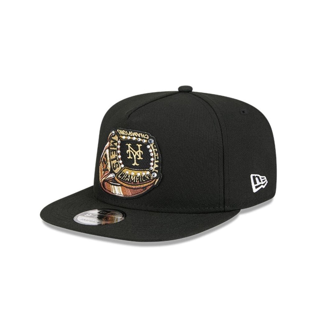 Bone New Era  9FIFTY A-Frame  New York Mets Preto