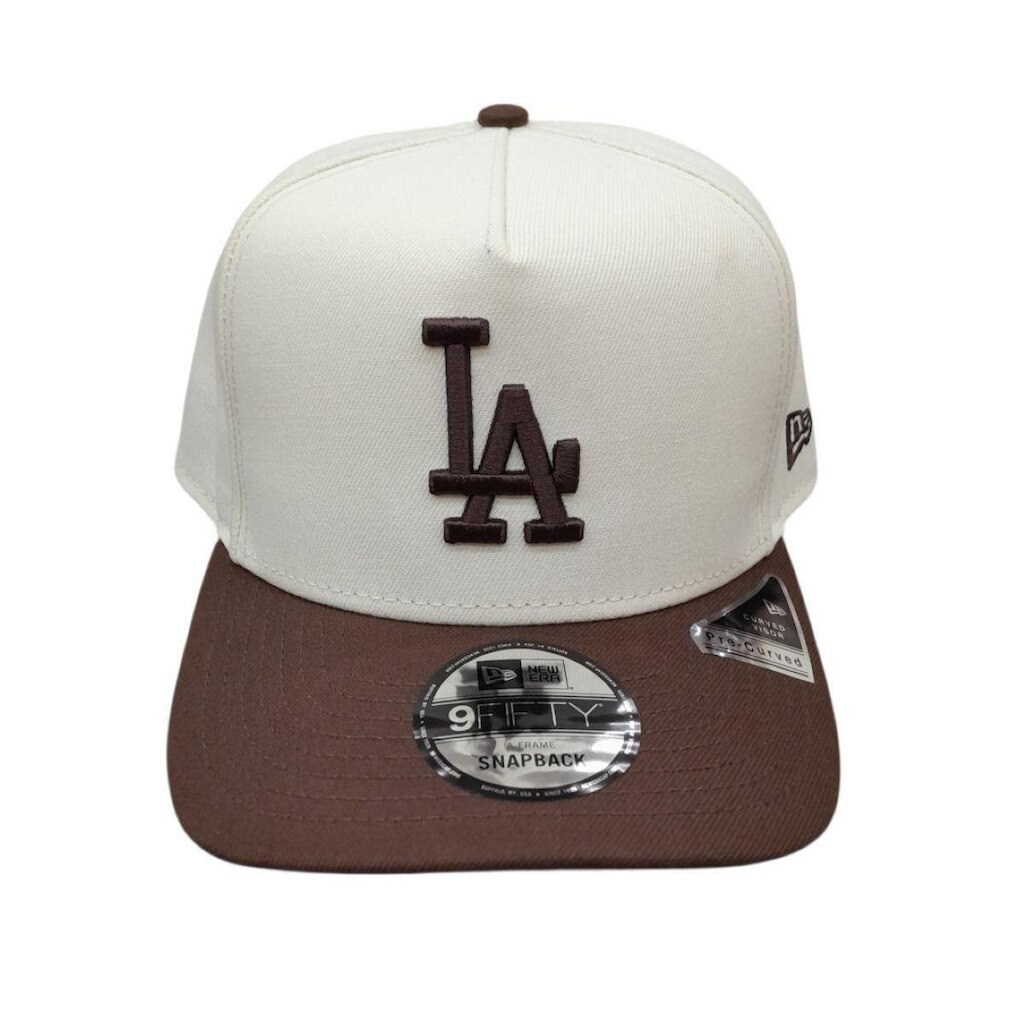 Boné New Era 9Fifty LA - Creme/Marrom