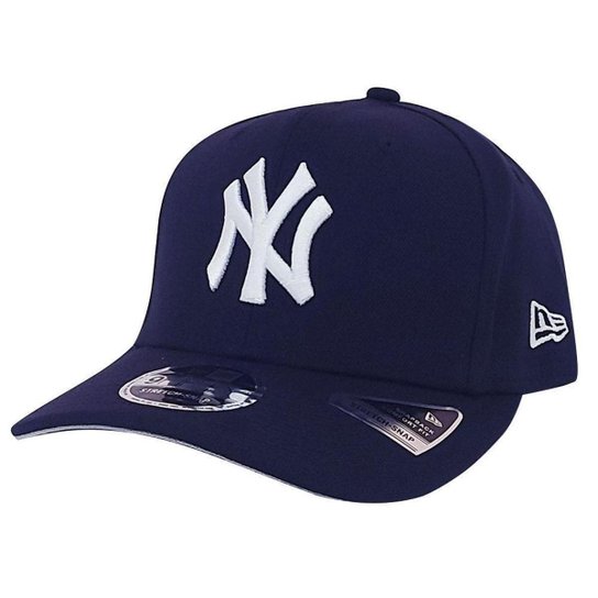 Boné New Era 9FIFTY New York Yankees Stretch-Snap Azul Marinho - Azul Escuro Menor preço em Boné New Era 9FIFTY New York Yankees Stretch-Snap Azul Marinho - Azul Escuro
