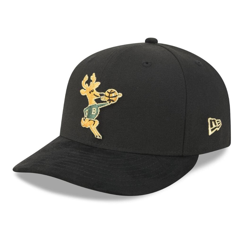 BONE NEW ERA 9FIFTY PRE-CURVED WILWAUKEE BUCKS SUEDE
