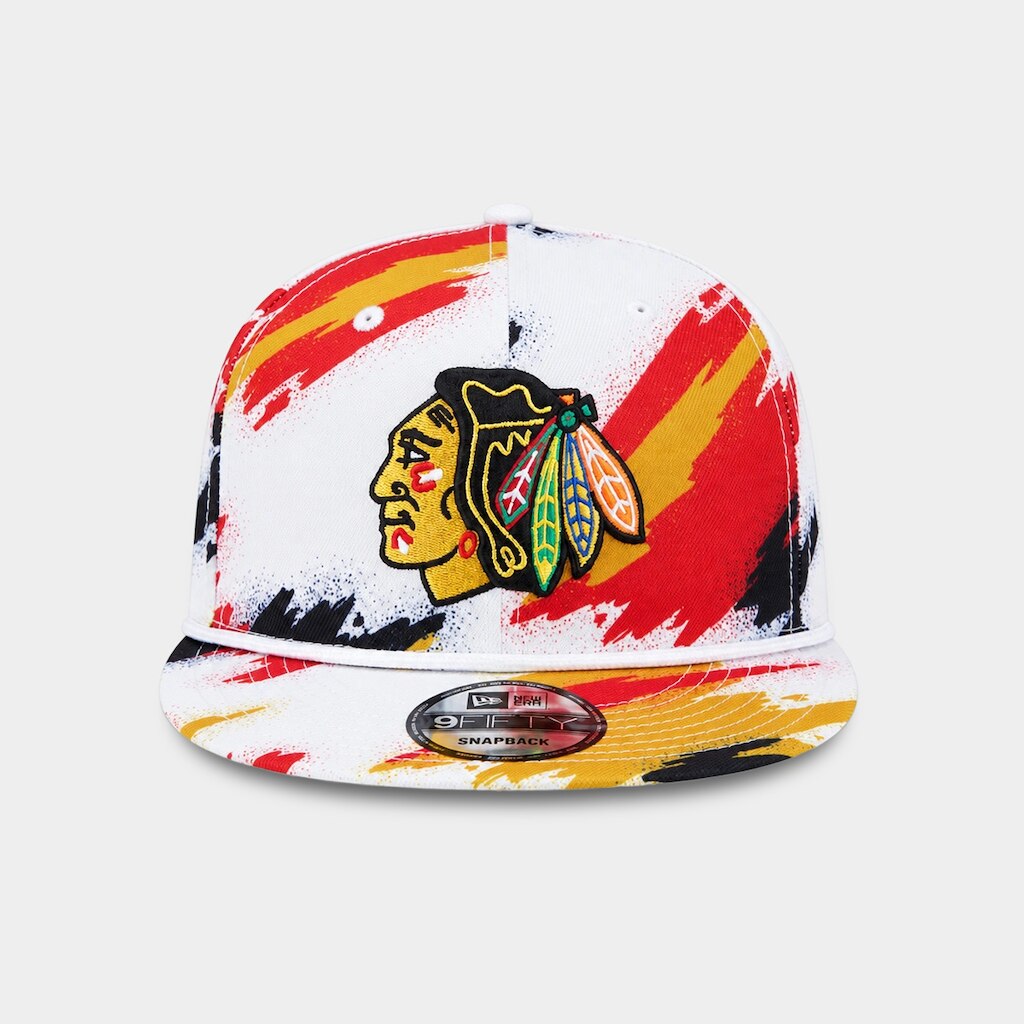 BONE NEW ERA 9FIFTY SNAPBACK CHICAGO BLACKHAWKS NHL BRANCO