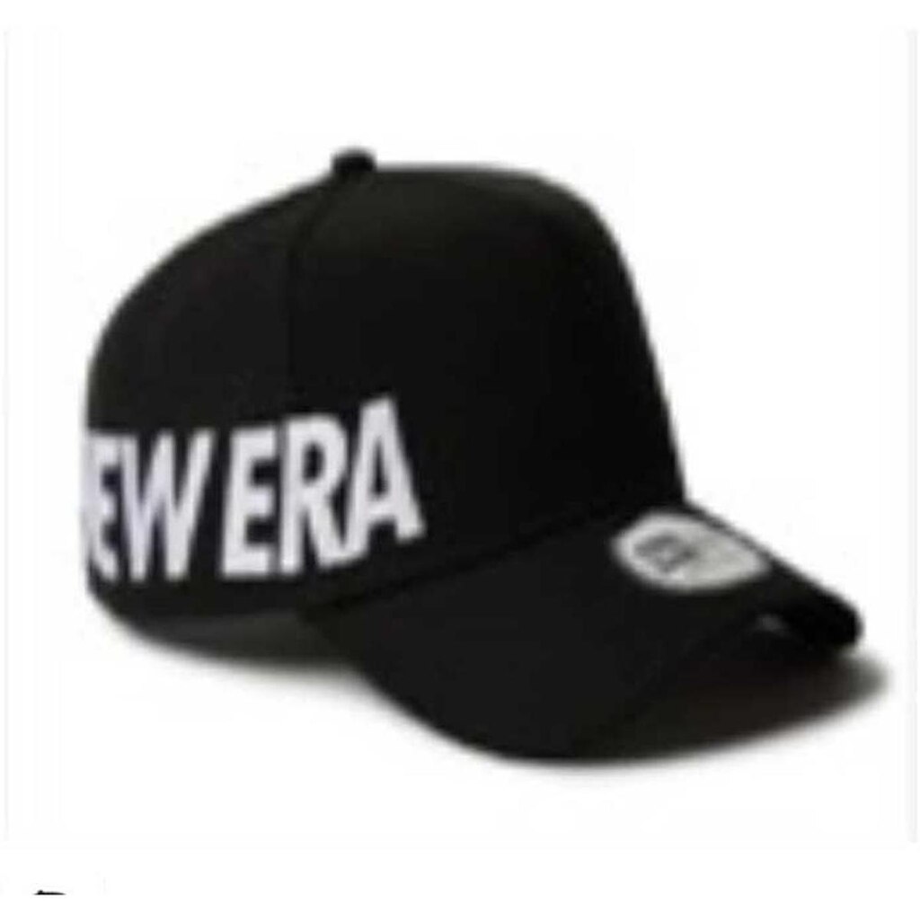 Boné New Era 9FORTY A-Frame Booking Program Off White Preto Preto UNI