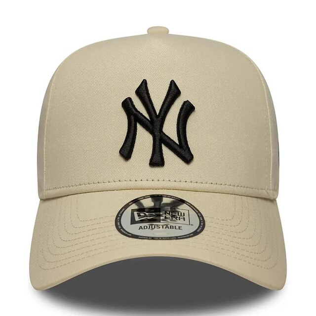 Boné New Era 9FORTY A-Frame New York Yankees MLB Patch Bege