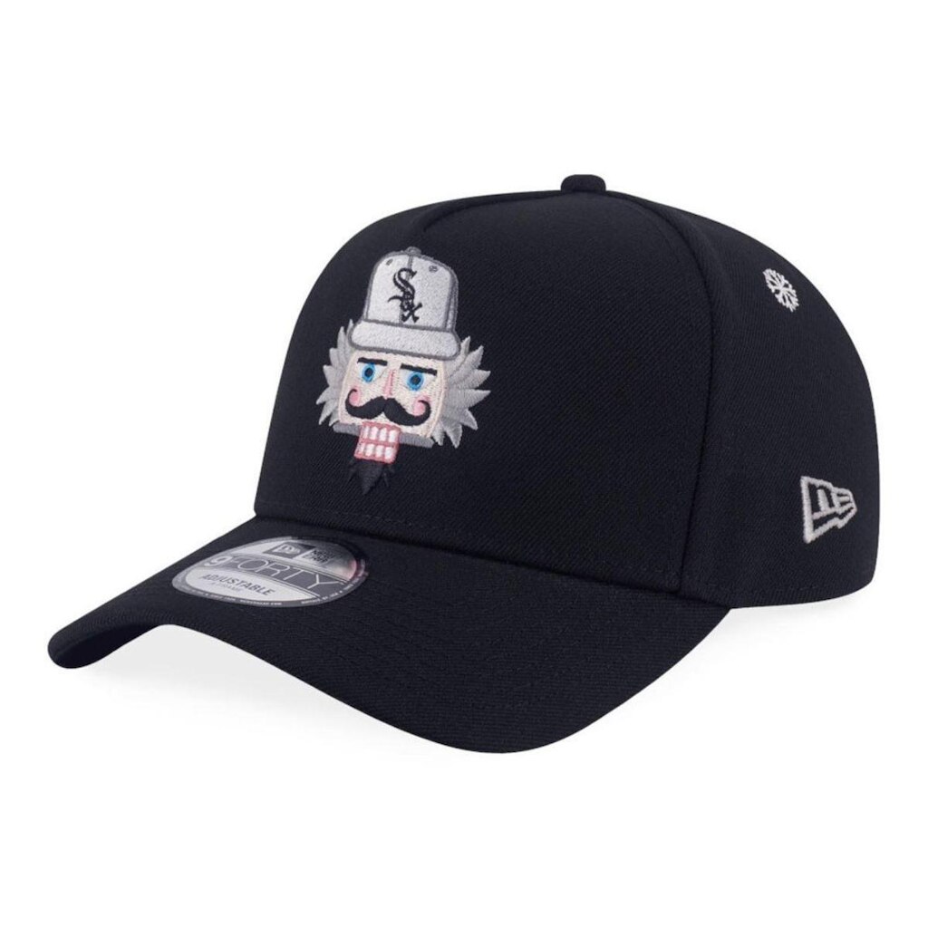 BONE NEW ERA 9FORTY A-FRAME SNAPBACK CHICAGO WHITE SOX MLB PRETO