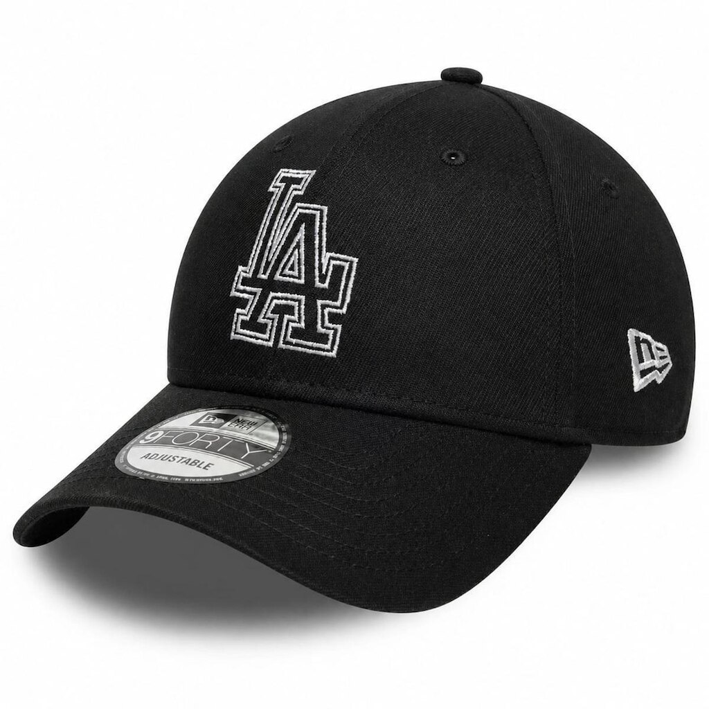 Boné New Era 9Forty Los Angeles Dodgers Metallic MLB Preto
