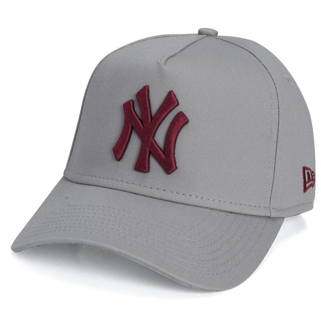 Boné New Era 9Forty New York Aba Curva Cinza