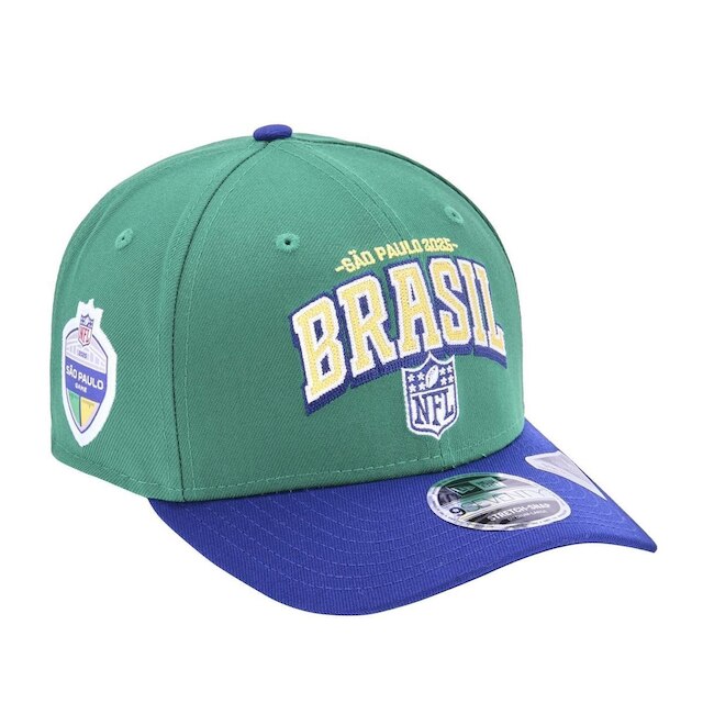 Boné New Era 9SEVENTY Stretch Snap NFL Game Brasil 2025