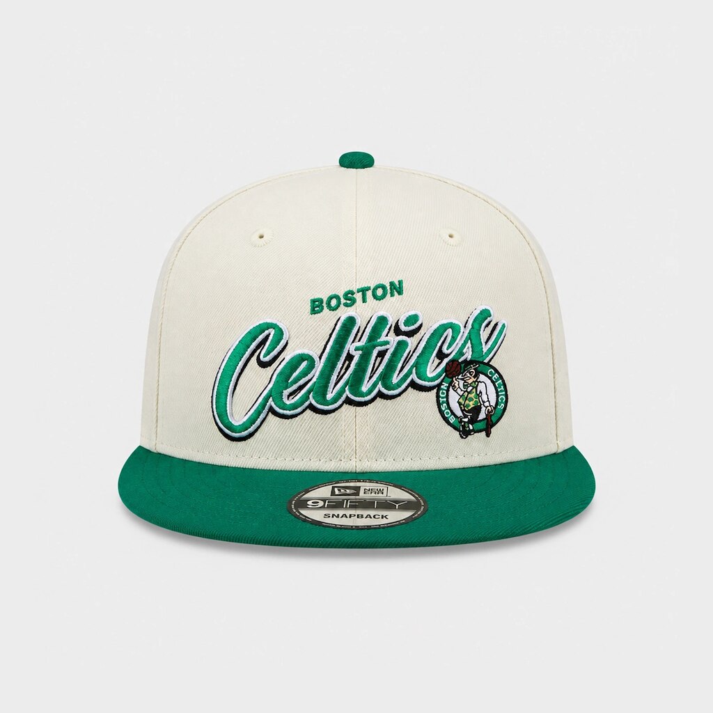 Boné New Era Aba Reta 950 NBA Boston Celtics 2Tone Script