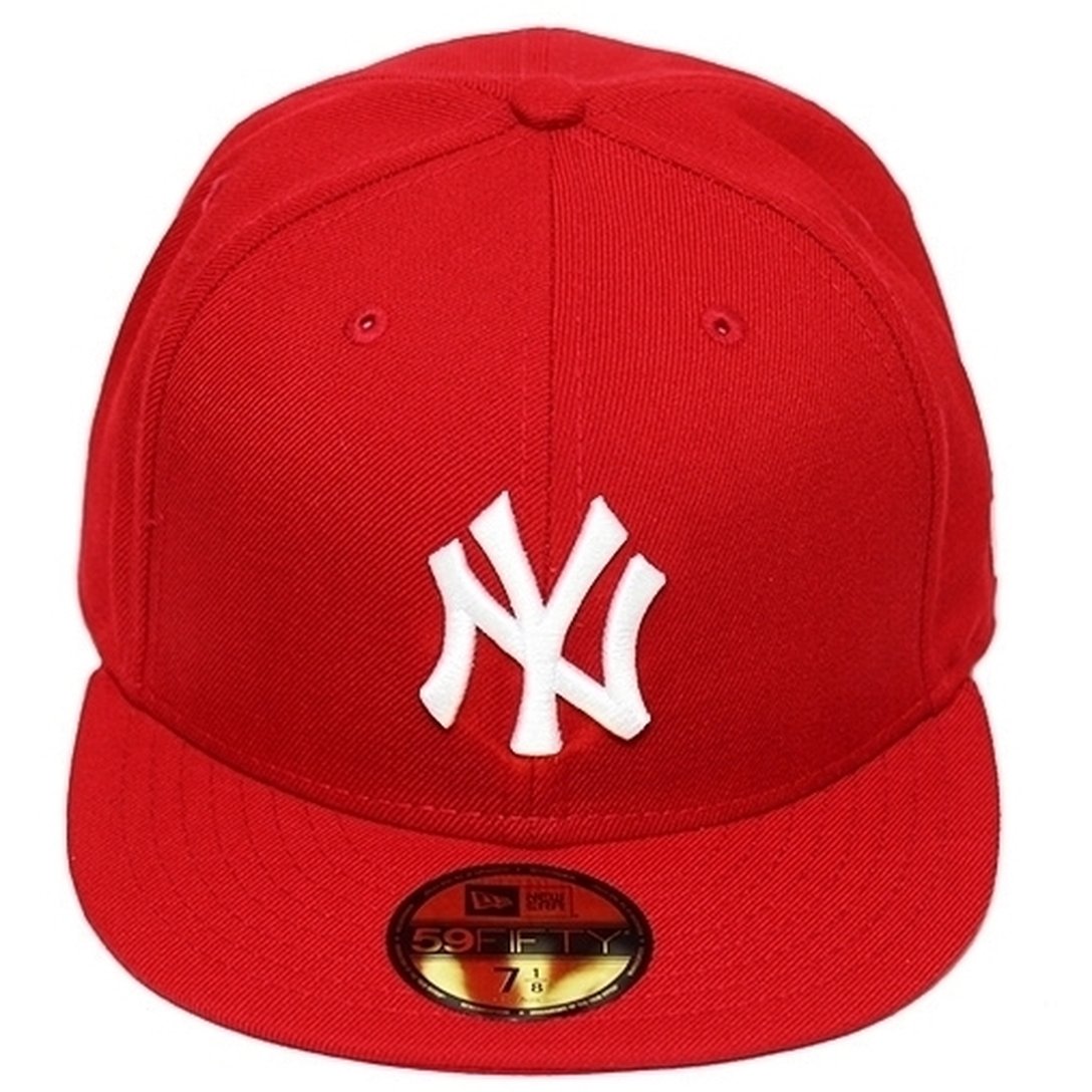 Boné New Era Aba Reta Fechado Mlb Ny Yankees Basic - Vermelho | Netshoes