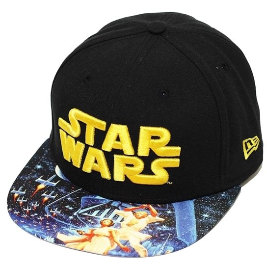 Boné New Era Aba Reta Fechado Star Wars Viza Print Empire - Preto Menor preço em Boné New Era Aba Reta Fechado Star Wars Viza Print Empire - Preto