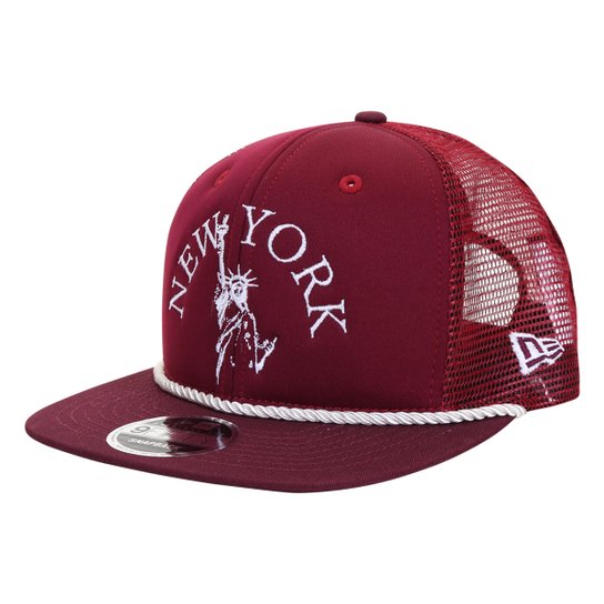 Boné New Era Aba Reta Snapback 950 Of New York Liberty Maroon - Vinho é ruim? Boné New Era Aba Reta Snapback 950 Of New York Liberty Maroon - Vinho é boa?
