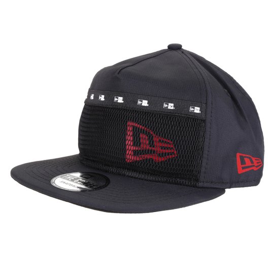 Boné New Era Aba Reta Snapback Utilitary Pocket Flag - Preto Menor preço em Boné New Era Aba Reta Snapback Utilitary Pocket Flag - Preto