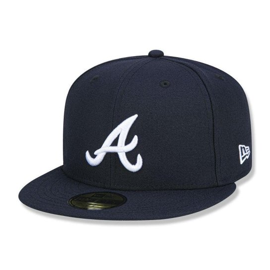 Boné New Era Atlanta Braves 5950 Game Cap Fechado - Azul Menor preço em Boné New Era Atlanta Braves 5950 Game Cap Fechado - Azul